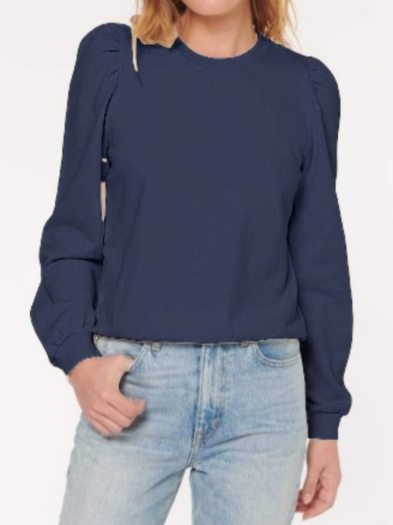 Cami Nyc Roberta Crew Neck Sweatshirt Navy Blue Women's Size M